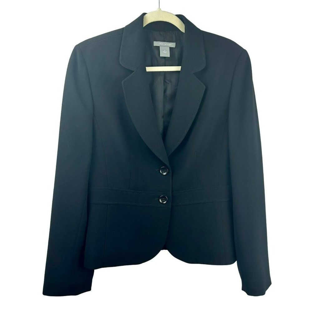 Ann Taylor Black Blazer Tailored Professional Suit Jacket
